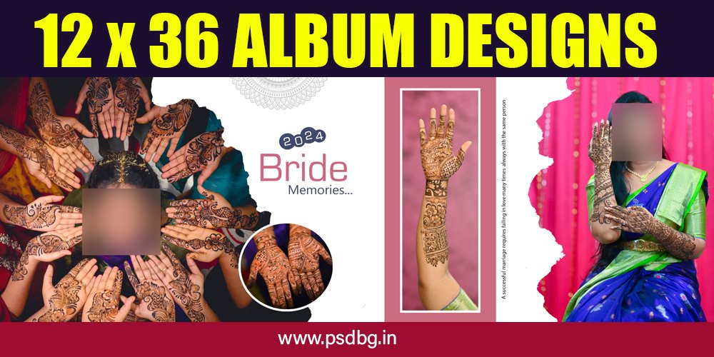 12 X 36 Wedding Album Design